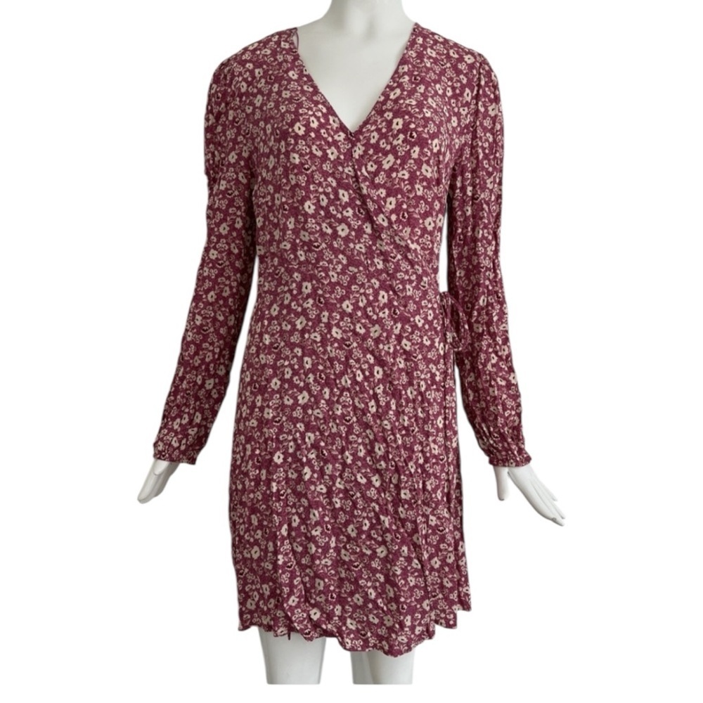 Elodie Womens Pink Floral Sundress Drawsting Size S